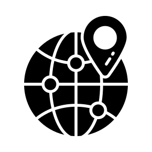 Global, Location, Worldwide, International, Navigation icon
