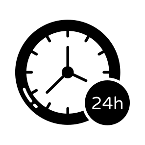 , Hours, Service, Customer, Assistance icon
