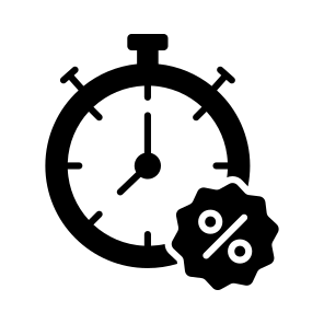 Limited, Time, Offer, Stopwatch, Discount icon