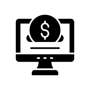 Online, Payment, Money, Earnings, Profit icon
