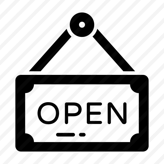 Open, Board, Shop, Store, Announcement preview