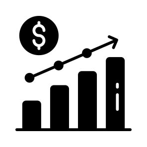 Profit, Chart, Earnings, Business, Growth icon