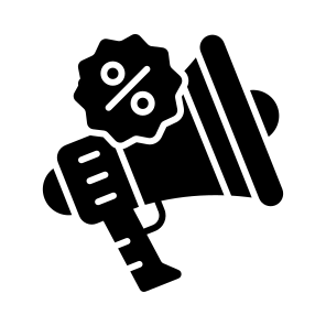 Promotion, Marketing, Offer, Announcement, Discount icon
