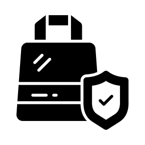 Secure, Shopping, Bag, Online, Security icon