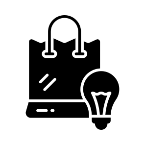Shopping, Idea, Creative, Online, Marketing icon