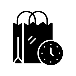 Shopping, Time, Management, Purchase, Ecommerce icon