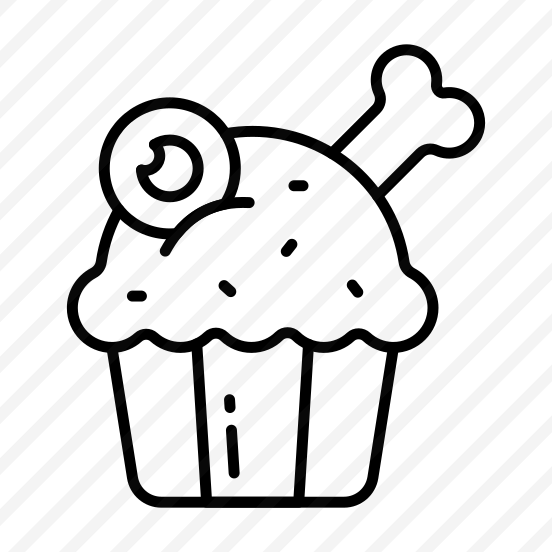 Cupcake, Halloween, Sweet, Dessert, Treat, Spooky, Creepy, preview