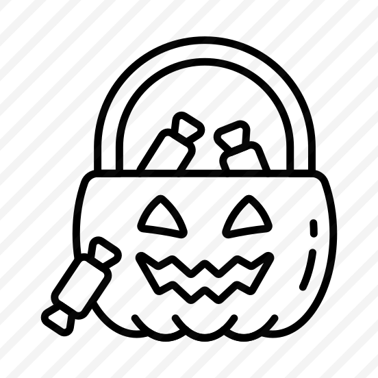 Halloween, Candy, Goodies, Confectionery, Pumpkin, Spooky, Basket, preview