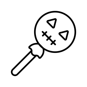 Lollipop, Sweet, Treat, Confectionery, Halloween, Creepy, icon