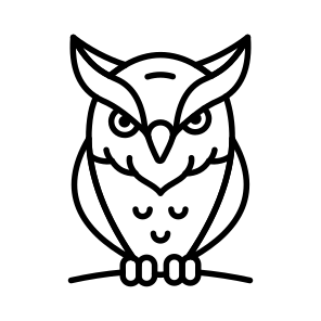Owl, Halloween, Creepy, Spooky, Horror, Scary, Haunted, icon