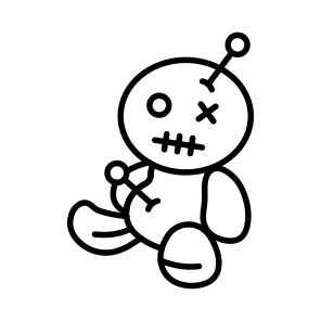 Voodoo, Doll, Halloween, Creepy, Scary, Eerie, Spooky, icon