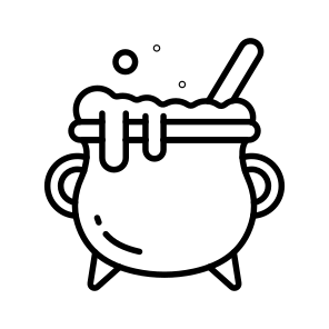 Witch, Cauldron, Halloween, Spooky, Scary, Horror, Potion, icon