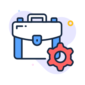 Business, Management, Briefcase, Settings, Control icon