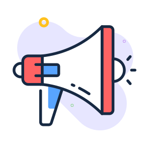 Megaphone, Bullhorn, Marketing, Promotion, Campaign icon