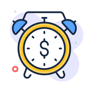 Time Is Money, Alarm, Clock, Money, Finance icon