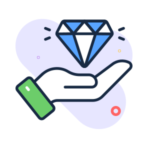 Value, Investment, Diamond, Finance, Premium icon