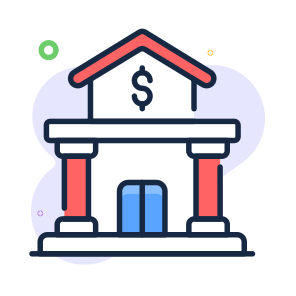Bank, Building, Property, Institute, Real Estate icon