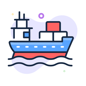 Cargo, Ship, Shipping, Worldwide, International icon
