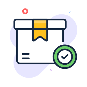 Confirmed, Parcel, Package, Delivery, Logistics icon