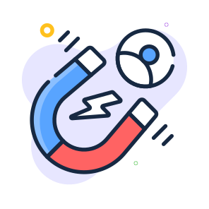 Customer, Attraction, Client, Magnet, Sales, icon