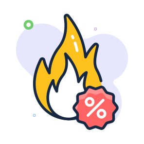 Hot, Sale, Offer, Discount, Promotion, Special icon