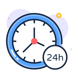 , Hours, Service, Customer, Assistance icon