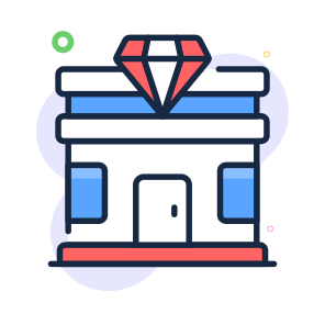Jewellery, Shop, Store, Diamond, Gemstone icon