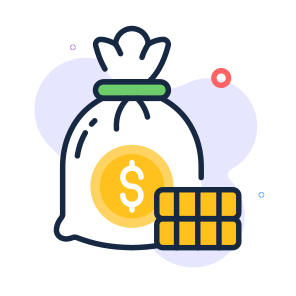 Money, Bag, Sack, Savings, Financial icon
