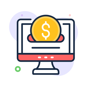 Online, Payment, Money, Earnings, Profit icon