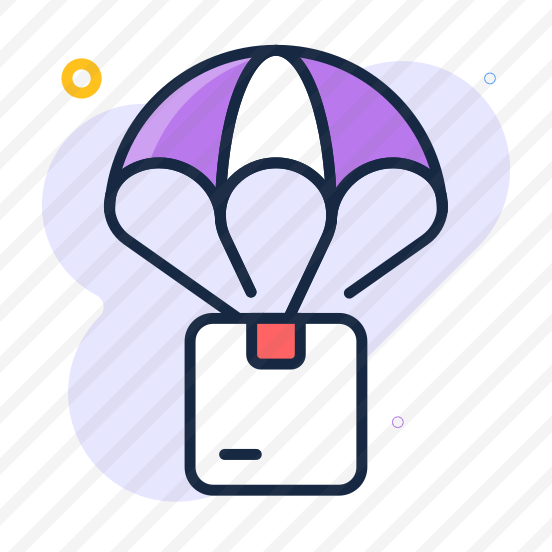 Parachute, Delivery, Air, Airdrop, Shipping preview