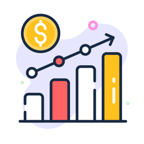 Profit, Chart, Earnings, Business, Growth icon