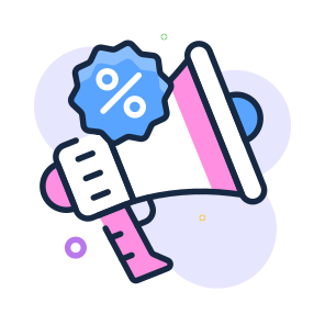 Promotion, Marketing, Offer, Announcement, Discount icon