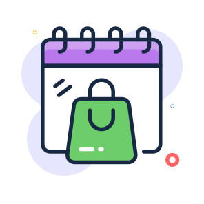 Shopping, Schedule, Planning, Purchase, Bag icon