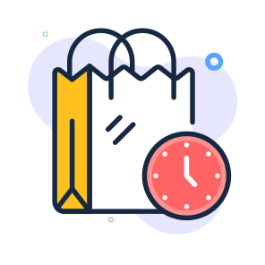 Shopping, Time, Management, Purchase, Ecommerce icon