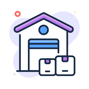 Warehouse, Building, Logistics, Delivery, Storage icon