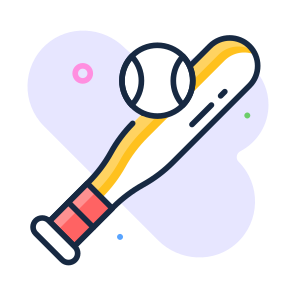 Baseball, Alloy Bat, Sports, Equipment, Bat icon