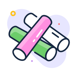 Chalks, Crayons, Writing, Tools, School icon