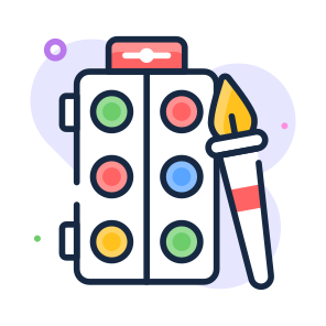 Color, Palette, Paint, Painting, Watercolor icon