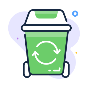 Dustbin, Recycling, Bin, Waste, Garbage icon