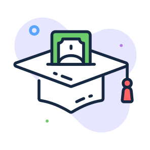 Graduation, Funds, Cap, Expenses, Cost icon