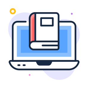 Online, Library, Digital, Books, Elearning icon