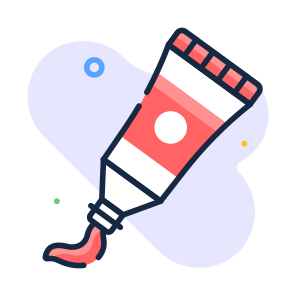 Paint, Tube, Oil, Gouache, Acrylic icon