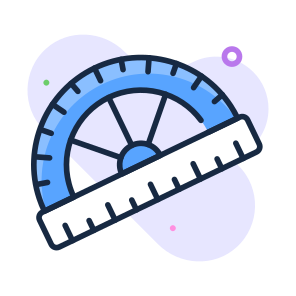 Protractor, Geometry, Math, Instrument, School icon