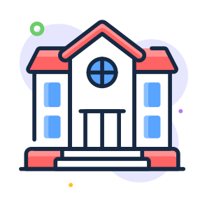 School, Building, College, Learning, Institute icon