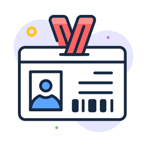 Student, Id, Identification, Information, Card icon