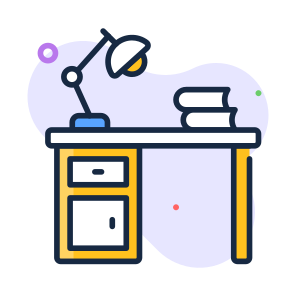 Study, Table, Student, Homework, Furniture icon