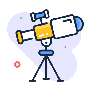 Telescope, Astronomy, Stargazing, Spyglass, Astronomical icon