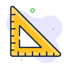 Triangular, Ruler, Geometry, Measurement, Scale icon