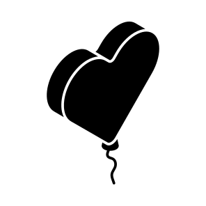 Balloons, Helium, Heart, Celebration, Birthday icon