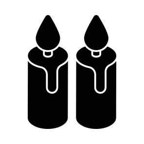 Candles, Burning, Candlesticks, Lit, Blaze icon